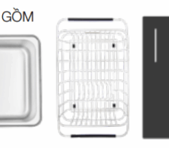 Chậu Rửa Chén Bát Malloca MS 7650 (MS7650) Linen Inox 304 1 Hộc