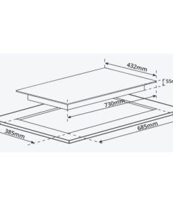 BẾP TỪ 2 VÙNG NẤU GARIS G1416 - 8 BẾP TỪ 2 VÙNG NẤU GARIS G1416
