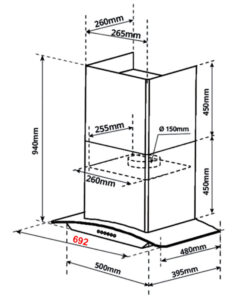 MÁY HÚT MÙI GARIS G3117