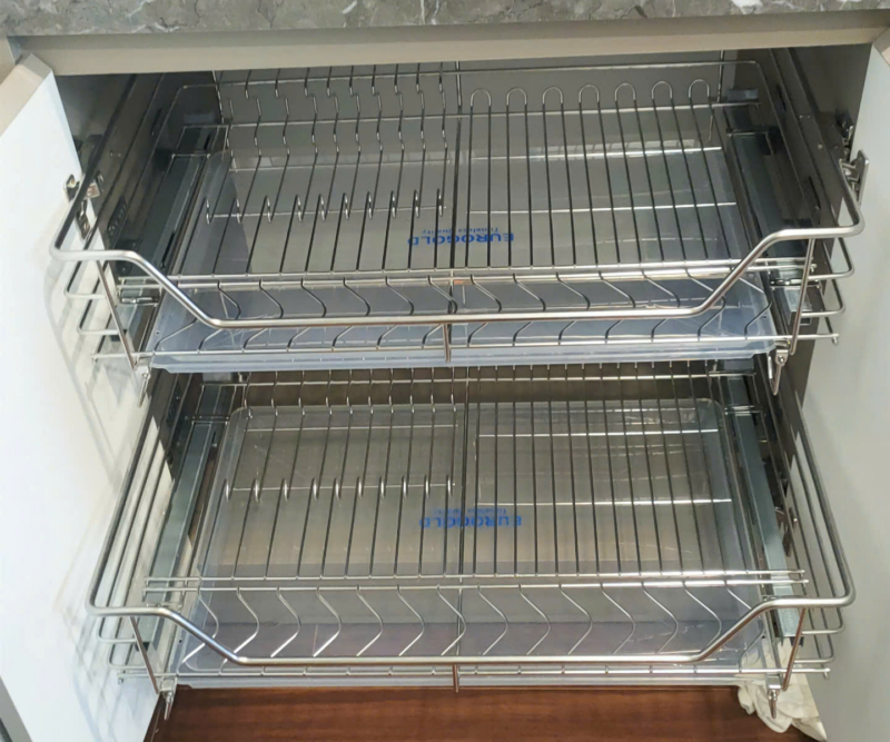 GIÁ BÁT ĐĨA INOX NAN ÂM TỦ EUROGOLD EGT7180VX