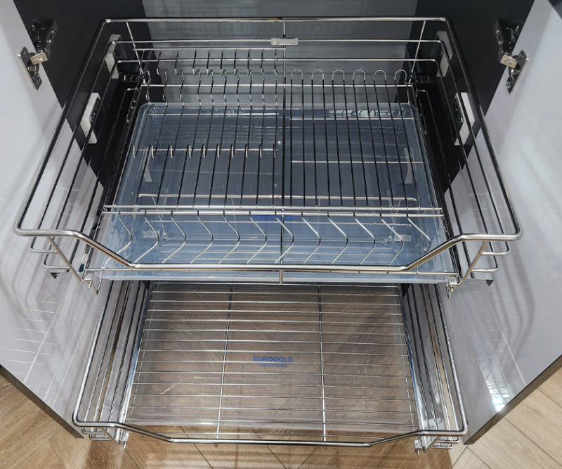 GIÁ BÁT ĐĨA INOX NAN ÂM TỦ EUROGOLD EGT7175VX