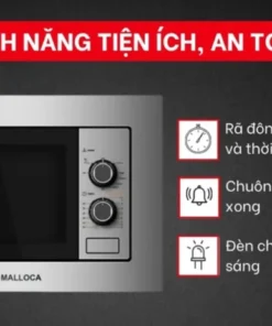 Lò vi sóng Malloca MW-820 ECO âm tủ 20L