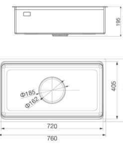 CHẬU RỬA CHÉN BÁT MALLOCA MS 7645 LINEN