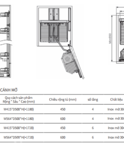 TỦ KHO NAN TRÒN CÁNH MỞ EUROGOLD EKT11445 - 25