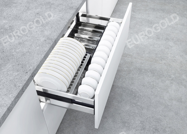 GIÁ BÁT ĐĨA HỘP 2 LỚP ĐÁY, GẮN CÁNH EUROGOLD EUB6560