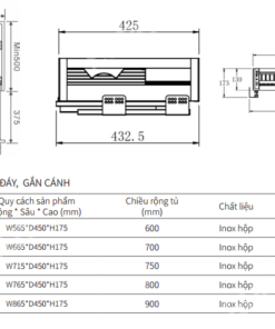 GIÁ BÁT ĐĨA HỘP 2 LỚP ĐÁY, GẮN CÁNH EUROGOLD EUB6575 - 47