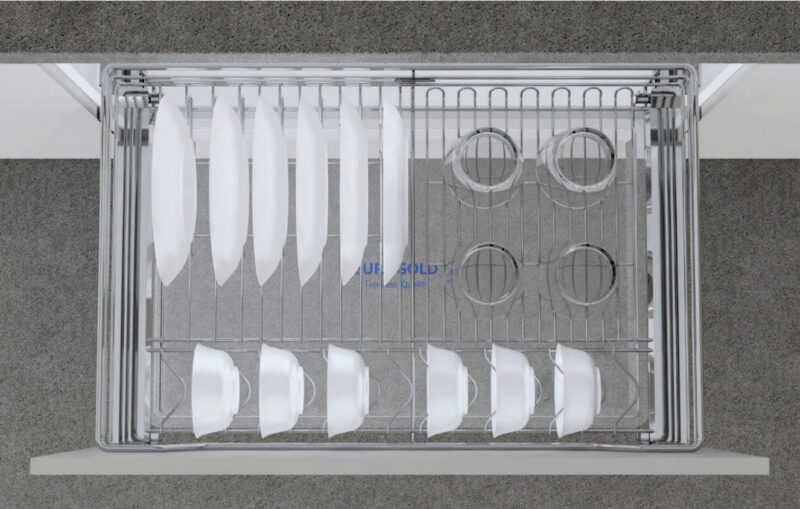 GIÁ BÁT ĐĨA INOX NAN ÂM TỦ EUROGOLD EGT7175VX
