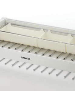 Giá vắt quần âu kết hợp để trang sức màu trắng 800mm Eurogold EVA580