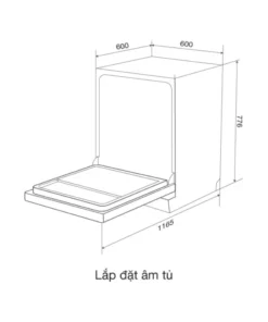 Máy rửa bát Malloca MDW15-5035TD