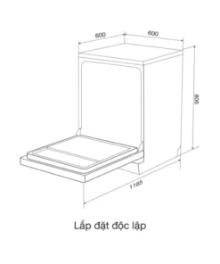 Máy rửa bát Malloca MDW15-5035TD