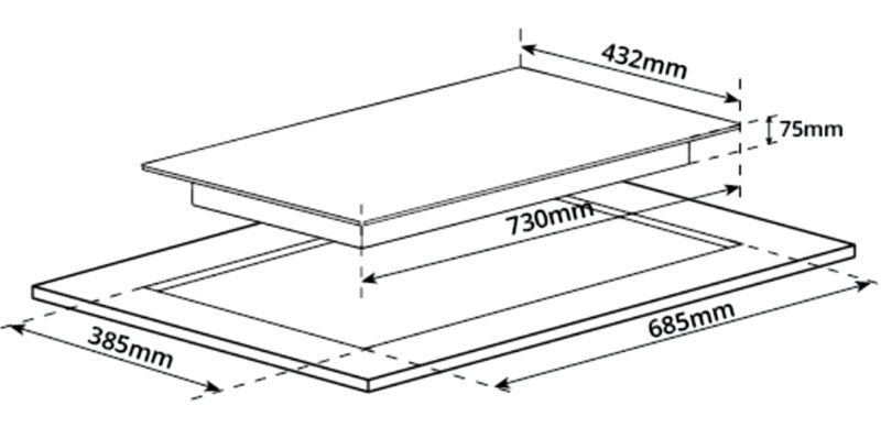 BẾP TỪ 2 VÙNG NẤU GARIS G1211 - 14 BẾP TỪ 2 VÙNG NẤU GARIS G1211