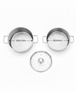 Bộ nồi hấp Malloca SA182