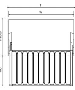 Giá vắt quần âu 800mm Eurogold EUA4190