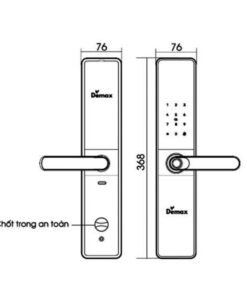 Khóa điện tử Demax EL-C68 BL