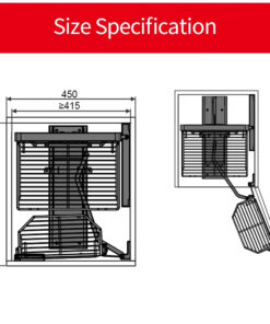 TỦ KHO INOX NAN DẸT CÁNH MỞ EUROGOLD EKD12445 - 9