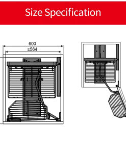 TỦ KHO INOX NAN DẸT CÁNH MỞ EUROGOLD EKD12460 - 9