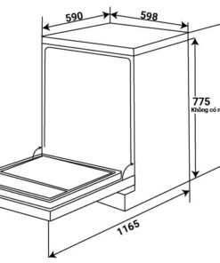 MÁY RỬA CHÉN KAFF KF-S17805B LUX