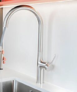 Vòi Rửa Chén Bát Malloca K1726-SS (K1726SS) Dây Rút Nóng Lạnh