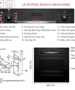 LÒ NƯỚNG BOSCH HBA514BB3 SERIES 4 - 35