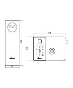 Khóa cổng chống nước Demax EL-G908GB CNC