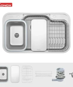 Chậu rửa bát chống xước Workstation Sink Dekor 8048SU