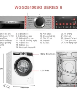 Máy giặt cửa trước Bosch WGG25400SG Series 6