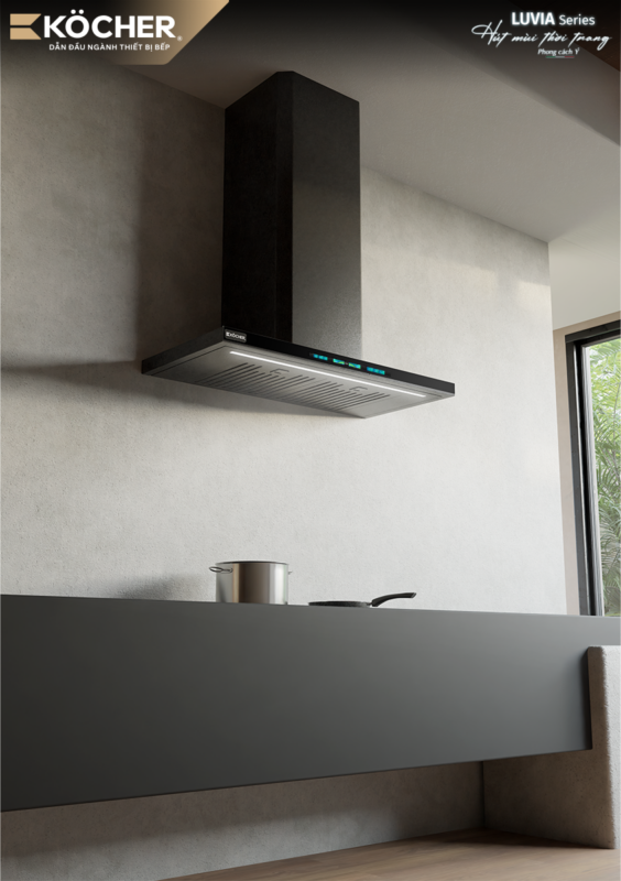 MÁY HÚT MÙI LUVIA BLACK MATTE | 70CM