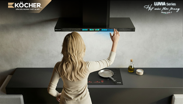 MÁY HÚT MÙI LUVIA BLACK MATTE | 90CM