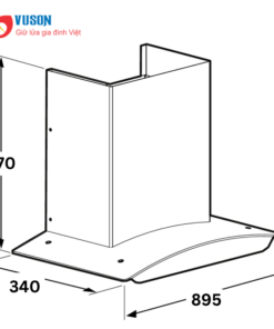 MÁY HÚT MÙI KÍNH CONG BOSCH DWA98IJ60I SERI 4 90CM