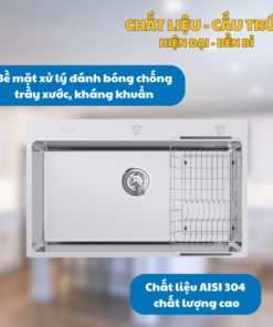 CHẬU RỬA BÁT KONOX TURKEY SINK STELO 790 - 15