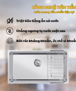 CHẬU RỬA BÁT KONOX TURKEY SINK STELO 780U - 18 CHẬU RỬA BÁT KONOX TURKEY SINK STELO 780U - 17