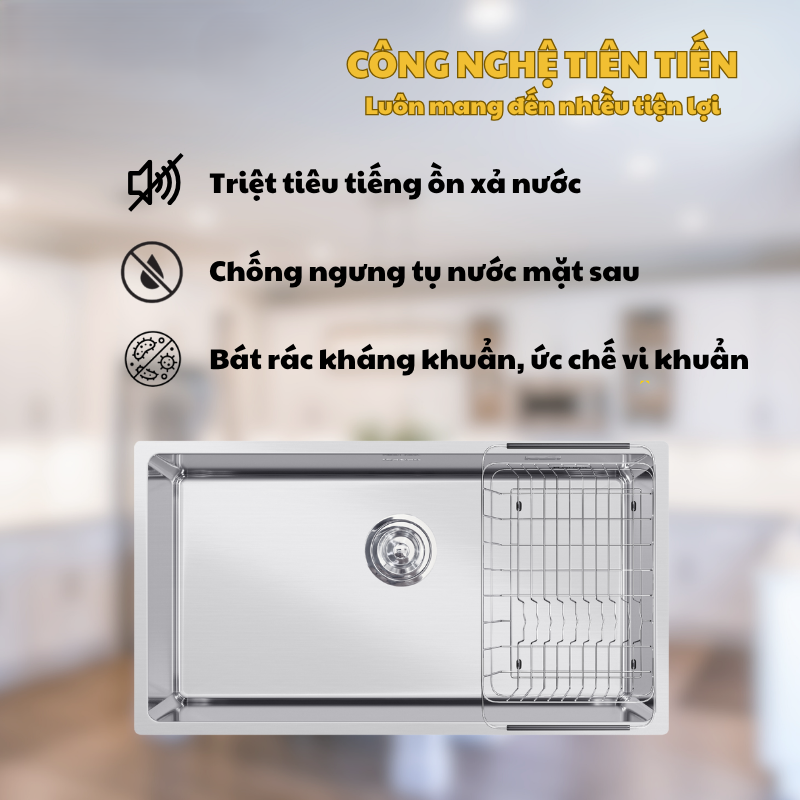 CHẬU RỬA BÁT KONOX TURKEY SINK STELO 780U - 26 CHẬU RỬA BÁT KONOX TURKEY SINK STELO 780U