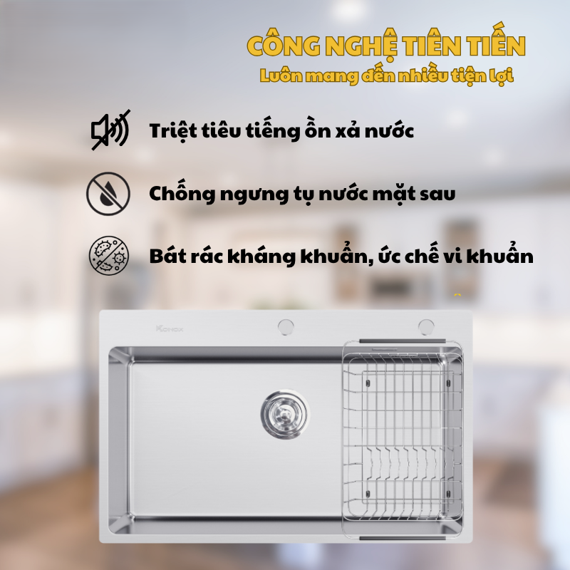 CHẬU RỬA BÁT KONOX TURKEY SINK STELO 790