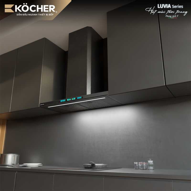 MÁY HÚT MÙI LUVIA BLACK MATTE | 90CM