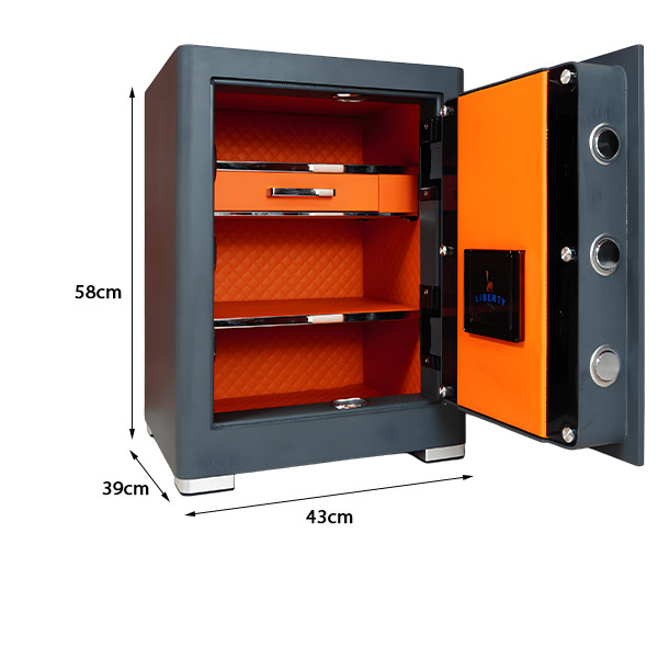 KÉT SẮT LIBERTY LB58PRO NỈ XÁM 