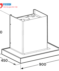 MÁY HÚT MÙI ÁP TƯỜNG BOSCH DWB98IJ60I SERI 4 90CM