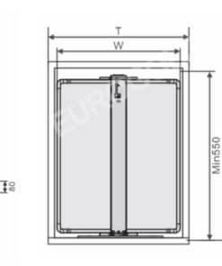 TỦ KHO INOX HỘP CÁNH RÚT EUROGOLD EKR15440 - 29