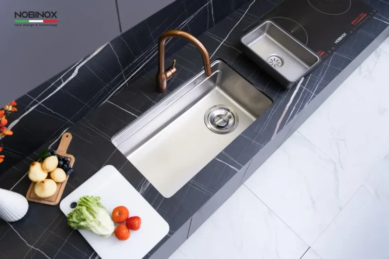 CHẬU RỬA BÁT 1 HỐ NOBINOX ARVO V676 - 7 CHẬU RỬA BÁT 1 HỐ NOBINOX ARVO V676