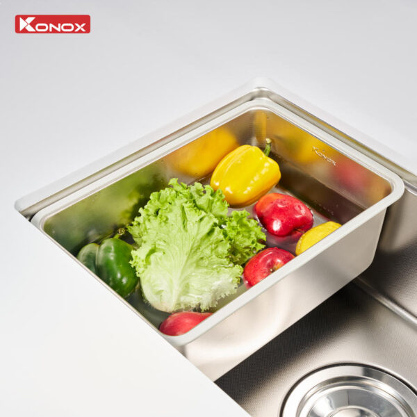 CHẬU RỬA BÁT KONOX WORKSTATION SINK DEKOR KN8044SU - 51 CHẬU RỬA BÁT KONOX WORKSTATION SINK DEKOR KN8044SU