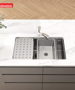 CHẬU RỬA BÁT KONOX WORKSTATION SINK DEKOR KN8044SU - 26 CHẬU RỬA BÁT KONOX WORKSTATION SINK DEKOR KN8044SU - 25
