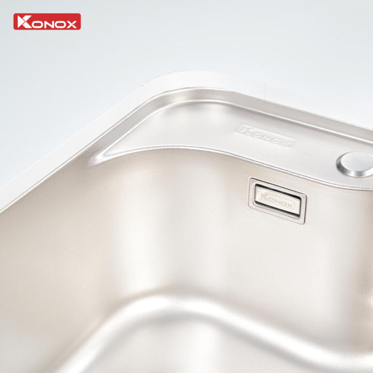 Chậu rửa bát phong cách Nhật chống xước Konox Tari Smart 7851 - 2 Chậu rửa bát phong cách Nhật chống xước Konox Tari Smart 7851