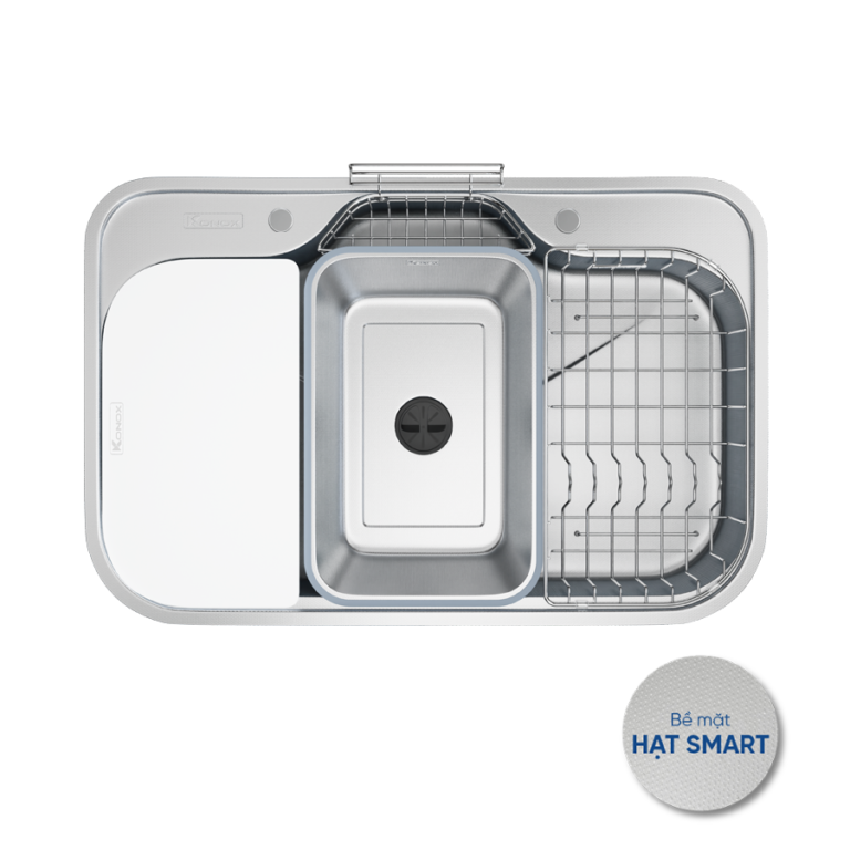 Chậu rửa bát phong cách Nhật chống xước Konox Tari Smart 7851 - 1 Chậu rửa bát phong cách Nhật chống xước Konox Tari Smart 7851